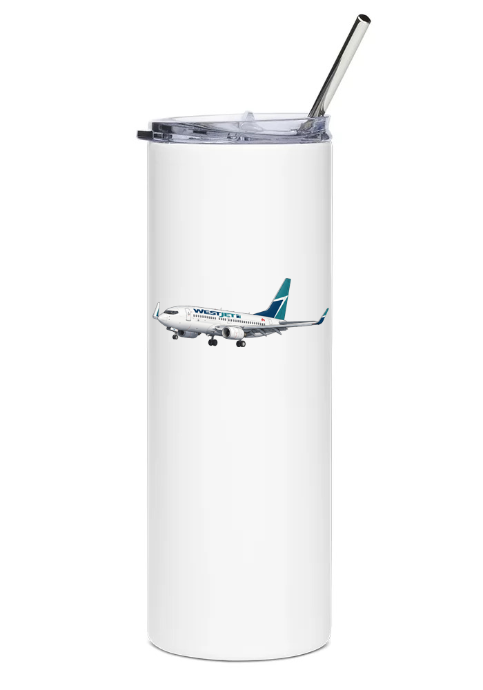 WestJet Boeing 737 water tumbler
