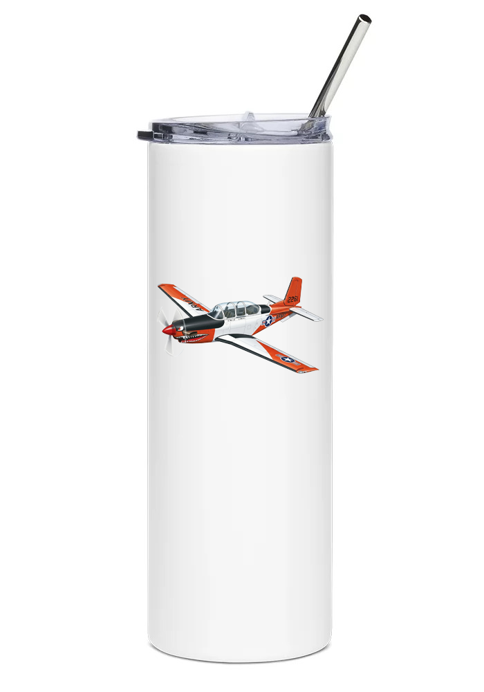 Beechcraft T-34C Turbo Mentor water tumbler