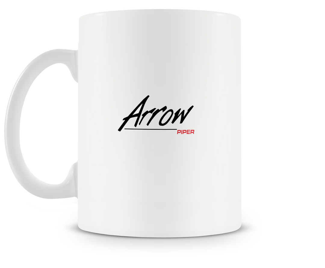 back of Piper Arrow II mug