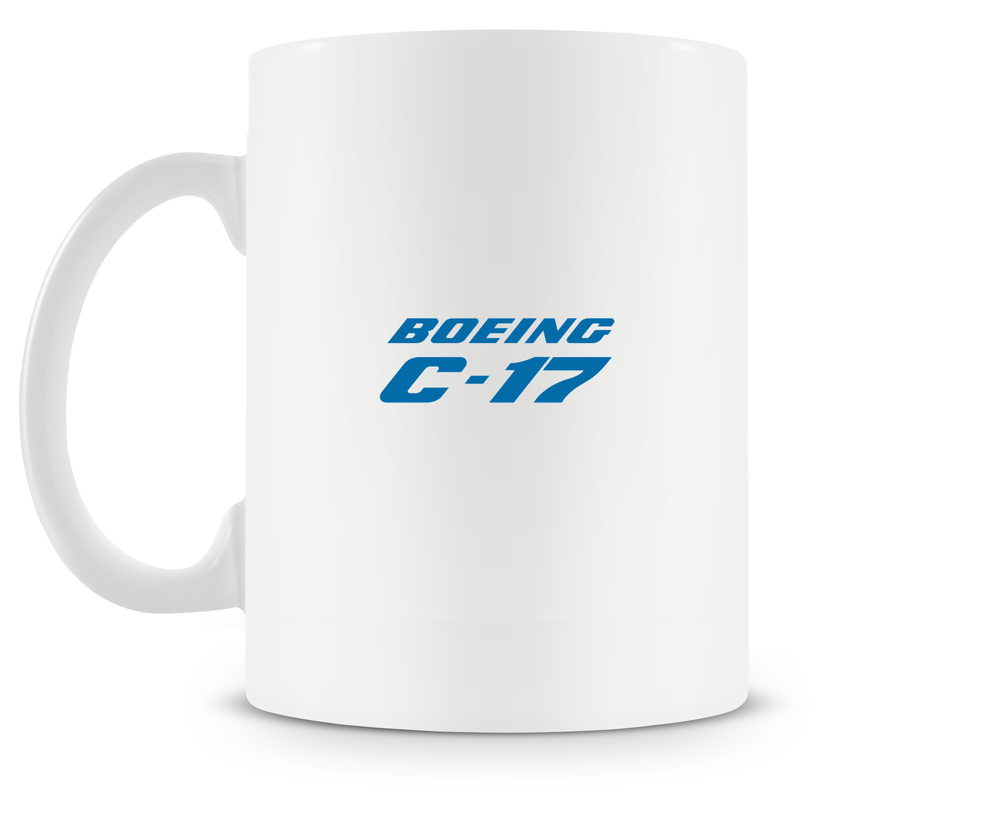 back of Boeing C-17 Globemaster III mug