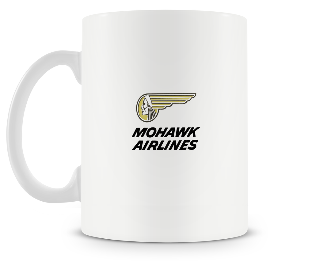 back Mohawk Airlines BAC One-Eleven Mug 15oz