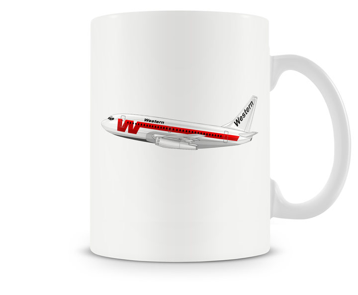Western Airlines Boeing 737 Mug - Aircraft Mugs