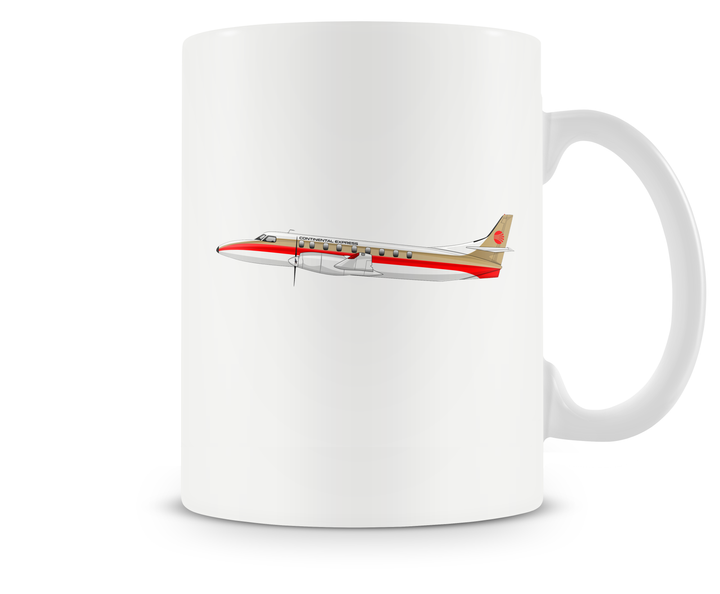 Continental Express Fairchild Metroliner Mug - Aircraft Mugs