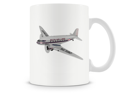 Delta Airlines Douglas DC-3 Mug - Aircraft Mugs