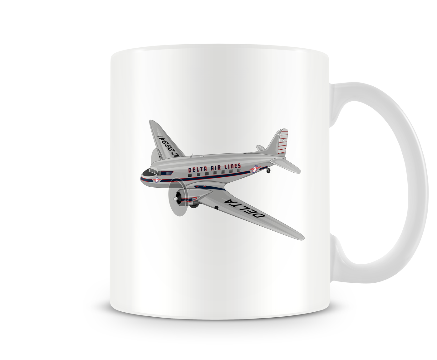 Delta Airlines Douglas DC-3 Mug - Aircraft Mugs