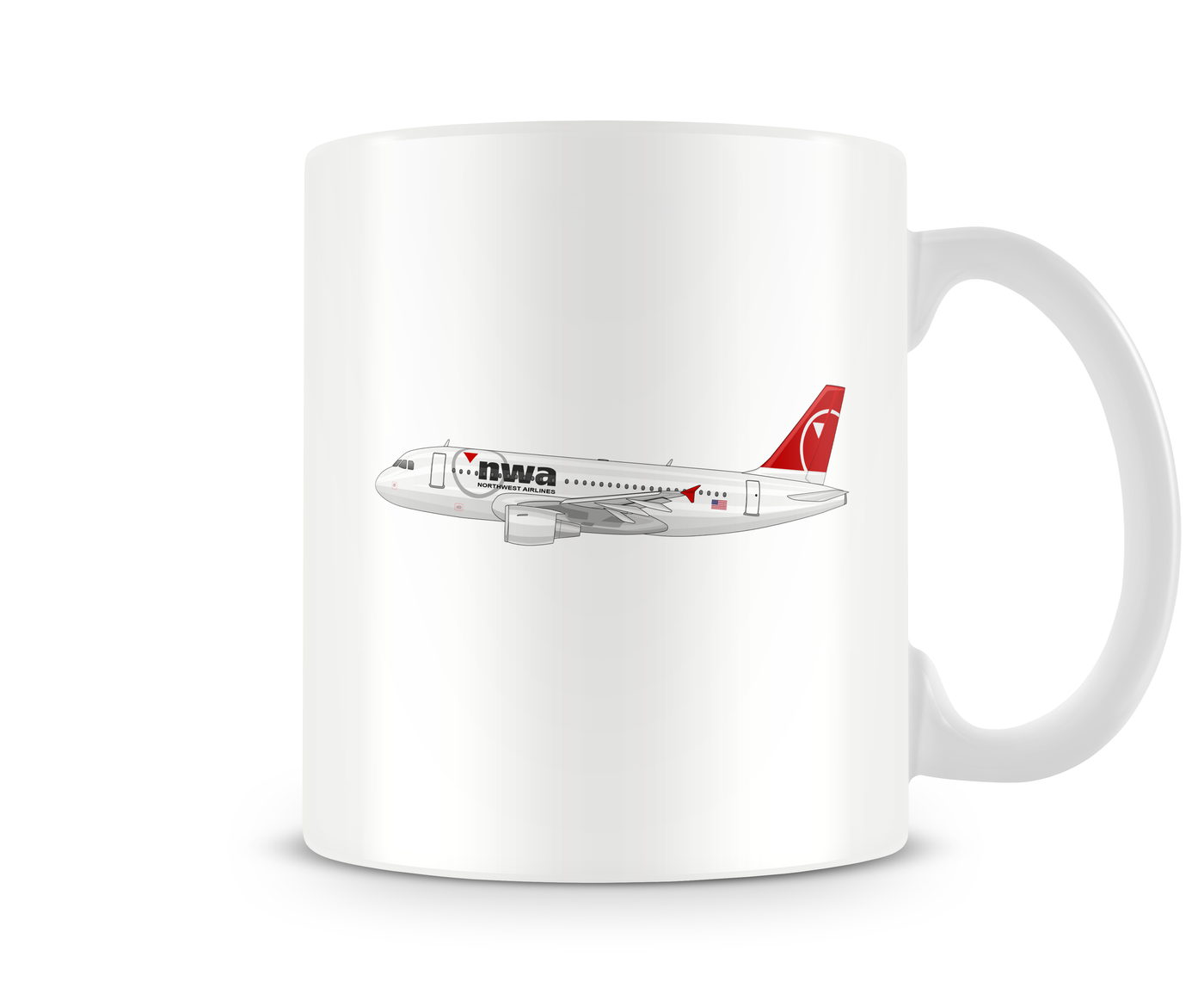 Northwest Airlines Airbus A319 Mug