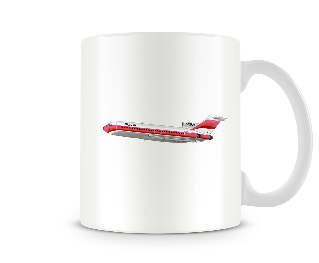 Pacific Southwest Airlines Boeing 727 Mug - Aircraft Mugs
