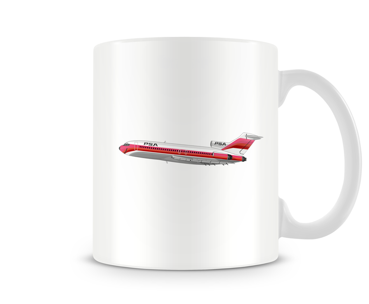 Pacific Southwest Airlines Boeing 727 Mug - Aircraft Mugs