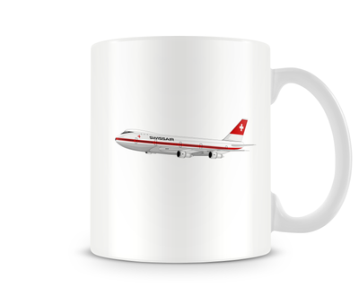 Swissair Boeing 747 Mug - Aircraft Mugs