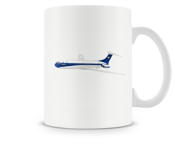 BOAC Vickers VC10 Mug - VC10 was the first English (UK) built quad jet