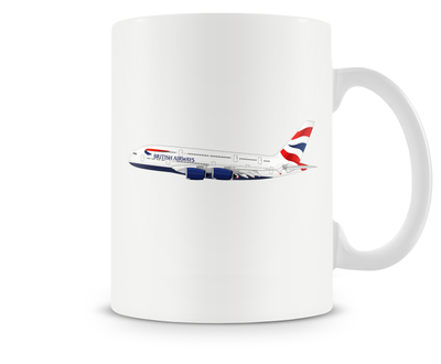 British Airways Airbus A380 Mug - Aircraft Mugs
