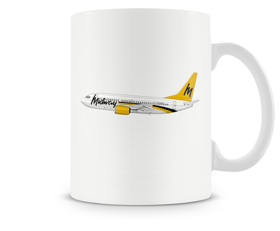 Midway Airlines Boeing 737NG Mug 15oz