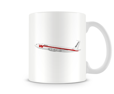 Western Airlines Boeing 707 Mug - Aircraft Mugs