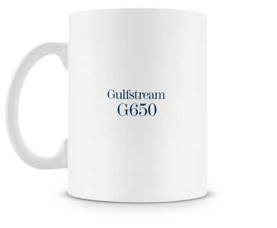 back of Gulfstream G650ER Mug 15oz